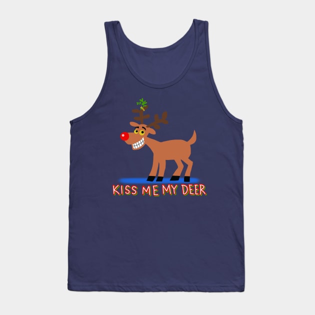 kiss me my deer Tank Top by wolfmanjaq